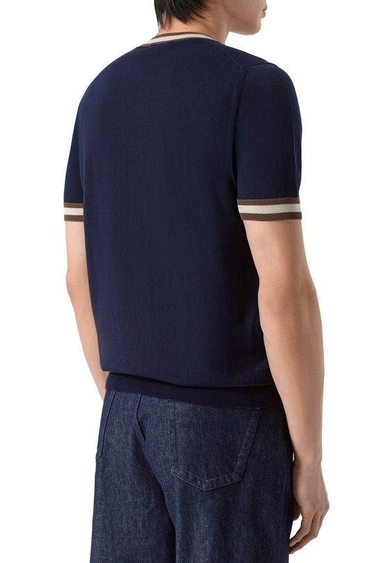 Хлопковый джемпер Gran Sasso 57135/20671 Синий  57135/20671 Фото 4