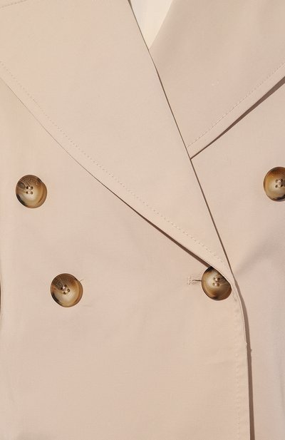 Хлопковый тренч EMPORIO ARMANI кремового цвета по цене 74550 руб., арт. 3R2B85/2NN0Z, фото 5 Хлопковый тренч EMPORIO ARMANI, арт. 3R2B85/2NN0Z, фото 5