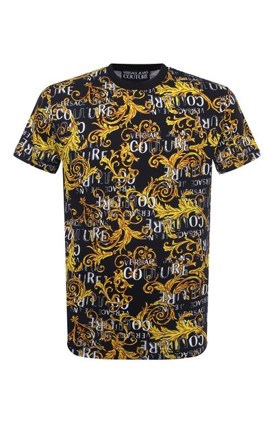 Хлопковая футболка VERSACE JEANS COUTURE, арт. 74GAH6S0/JS161, фото 1