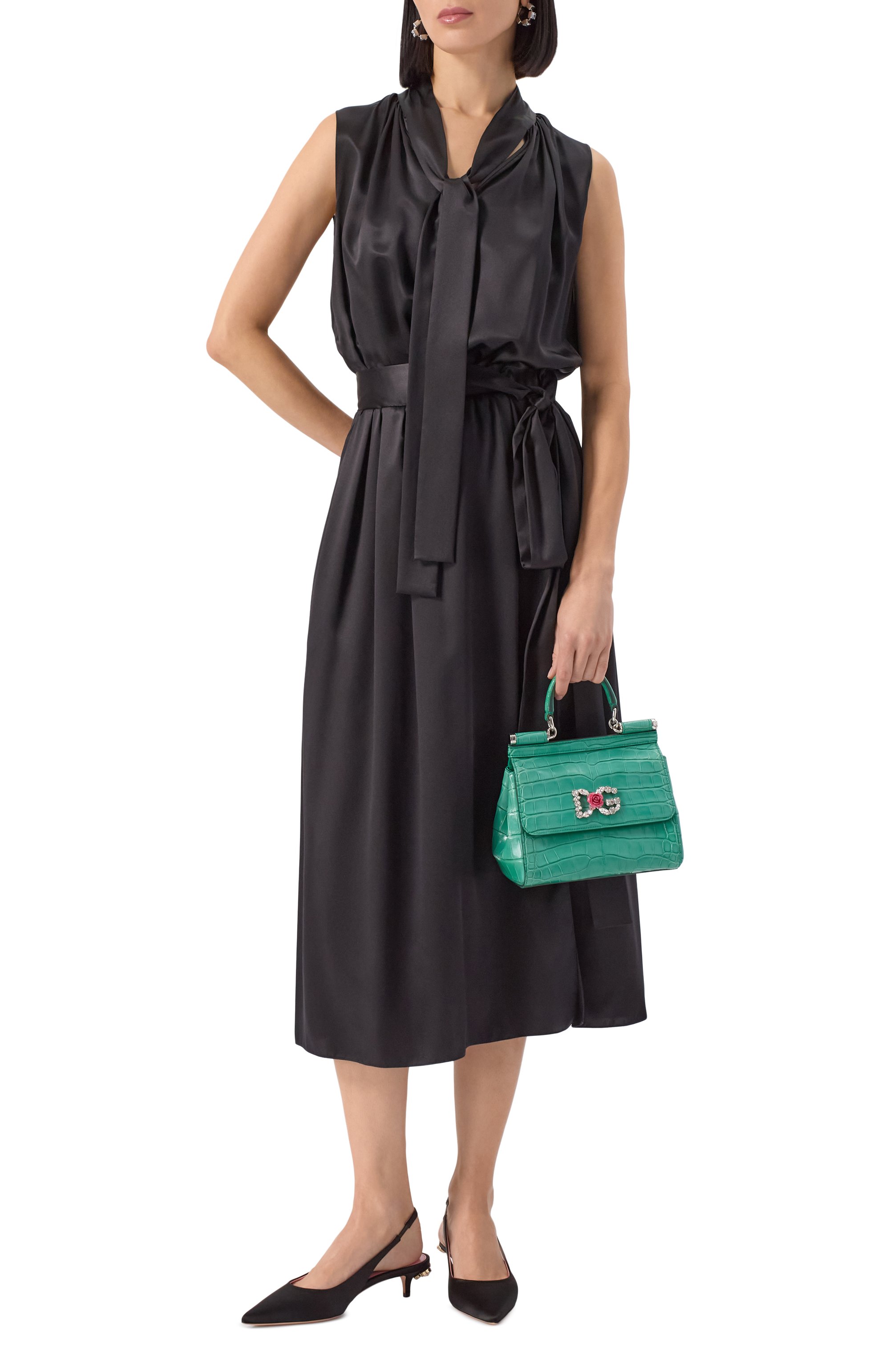 Сумка sicily small из кожи аллигатора DOLCE & GABBANA, арт. BB6003/B2DG6/AMIS, фото 7