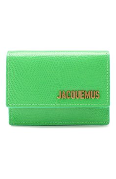 Женская сумка le bello JACQUEMUS зеленого цвета, арт. 201BA16/63500 | Фото 1 (Ремень/цепочка: На ремешке; Материал: Натуральная кожа; Размер: mini; Сумки-технические: Сумки через плечо; Драгоценные камни: Проставлено; Материал сплава: Проставлено)