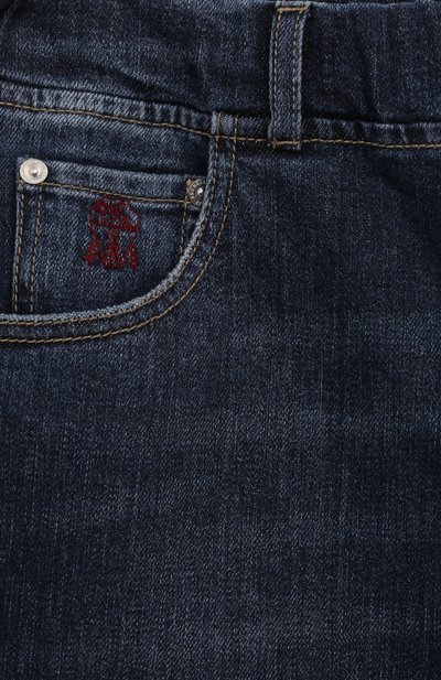 Джинсы BRUNELLO CUCINELLI темно-синего цвета по цене 39500 руб., арт. B283PD306C, фото 3 Джинсы BRUNELLO CUCINELLI, арт. B283PD306C, фото 3