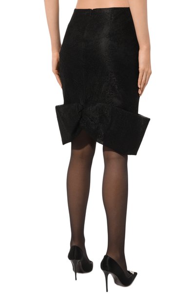 Юбка NINA RICCI черного цвета по цене 99500 руб., арт. 24ACJU017PA0492, фото 4 Юбка NINA RICCI, арт. 24ACJU017PA0492, фото 4