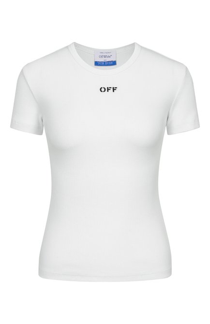 Женская хлопковая футболка OFF-WHITE, арт. 0WAA065C99JER005