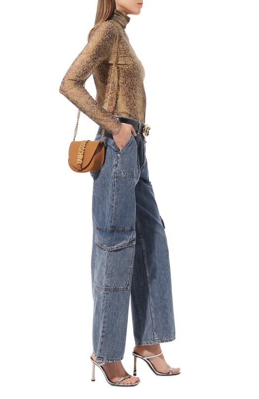 Сумка Moschino Коричневый, фото 7