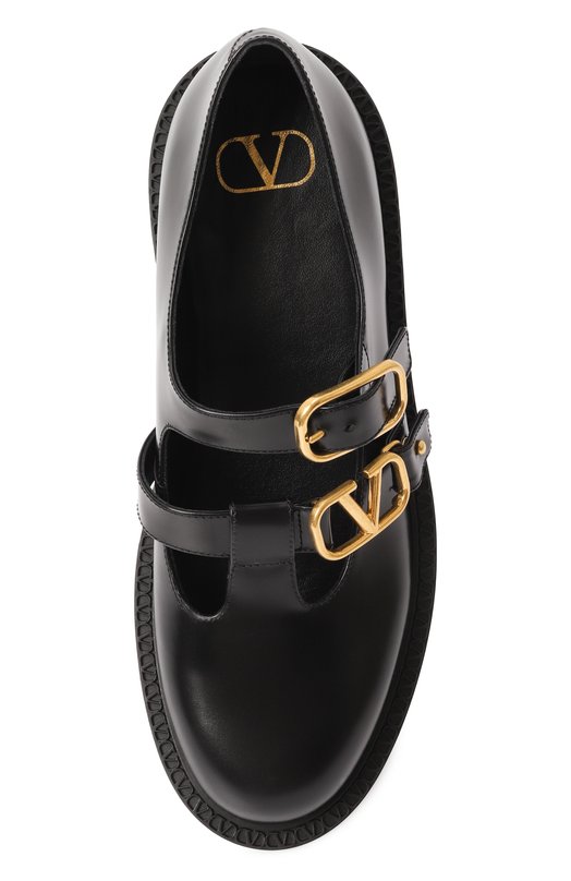 Кожаные туфли VLogo Valentino 5W0S0KU0/BEK Чёрный  5W0S0KU0/BEK Фото 6