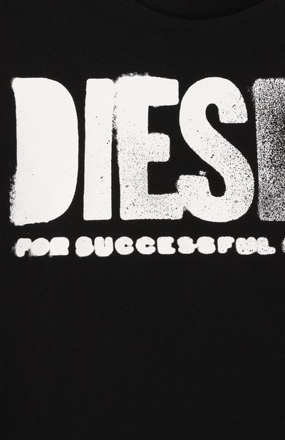 Хлопковая футболка DIESEL черного цвета по цене 4235 руб., арт. J02587/0GRAI, фото 3 Хлопковая футболка DIESEL, арт. J02587/0GRAI, фото 3