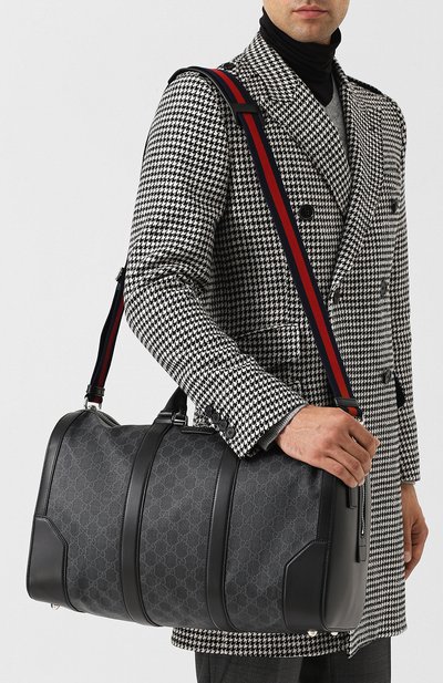 Дорожная сумка gg supreme GUCCI черного цвета по цене 252000 руб., арт. 474131/K5IAN, фото 5 Дорожная сумка gg supreme GUCCI, арт. 474131/K5IAN, фото 5