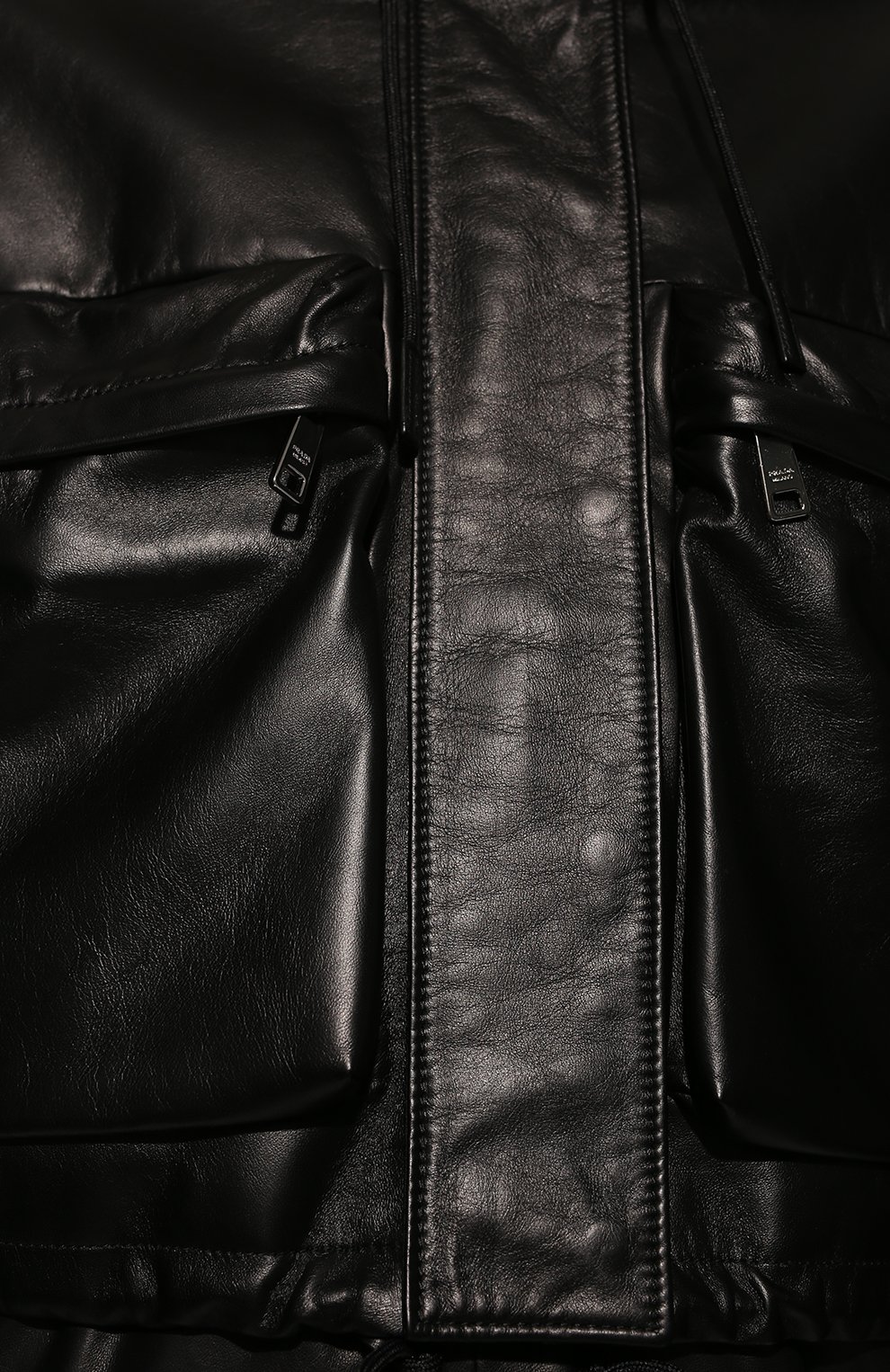 Кожаная куртка PRADA черного цвета по цене 530000 руб., арт. 58A076-08P-F0002, фото 5 Кожаная куртка PRADA, арт. 58A076-08P-F0002, фото 5