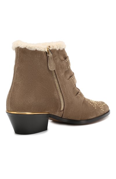 Замшевые казаки susanna CHLOÉ бежевого цвета по цене 134000 руб., арт. CHC18W13438, фото 4 Замшевые казаки susanna CHLOÉ, арт. CHC18W13438, фото 4