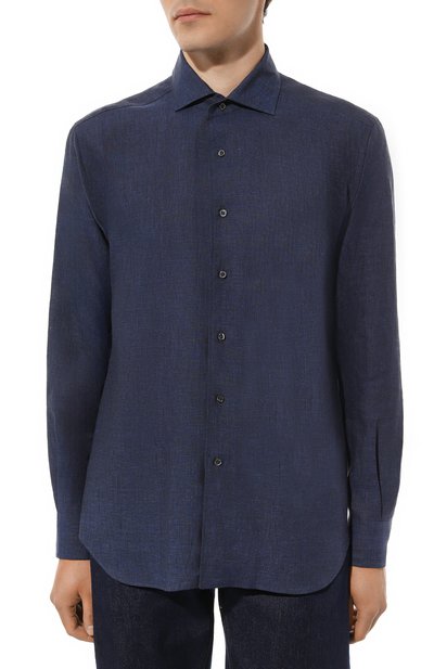 Льняная рубашка CORNELIANI, арт. 93P156-9311091, фото 3