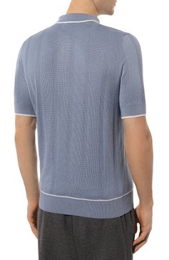 Поло из шелка и хлопка BOSS, арт. 50486742, фото 4