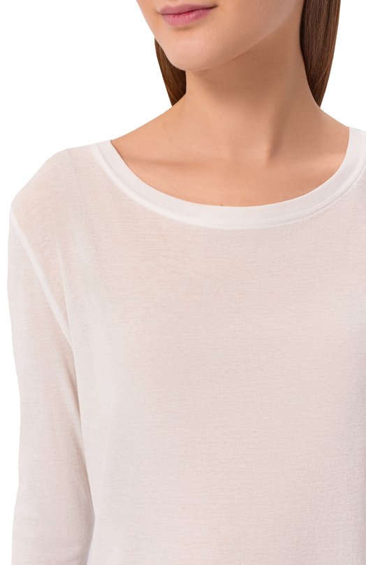 Хлопковый лонгслив Co 1091NCR-C0RE Кремовый  1091NCR-C0RE Фото 5