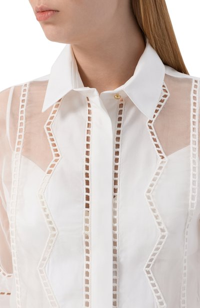 Блузка из хлопка и шелка ELIE SAAB, арт. SH144NR26/CES01, фото 5