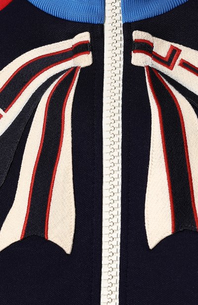 Кардиган на молнии с воротником-стойкой GUCCI разноцветного цвета по цене 128160 руб., арт. 502287/X9P63, фото 5 Кардиган на молнии с воротником-стойкой GUCCI, арт. 502287/X9P63, фото 5