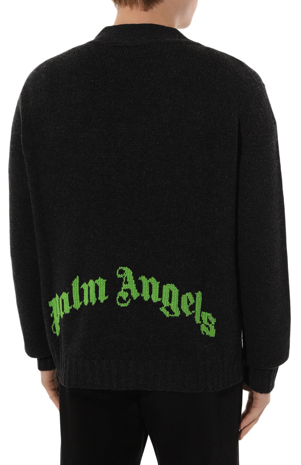 Кардиган из шерсти и вискозы PALM ANGELS, арт. PMHB032F24KNI001, фото 4