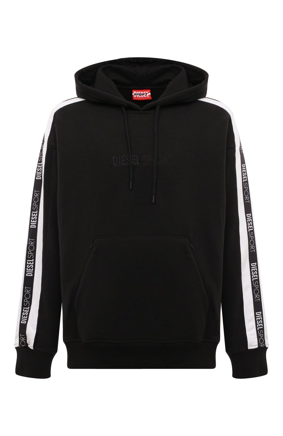 Худи DIESEL черного цвета по цене 18500 руб., арт. A09473/0NEAH, фото 1 Худи DIESEL, арт. A09473/0NEAH, фото 1