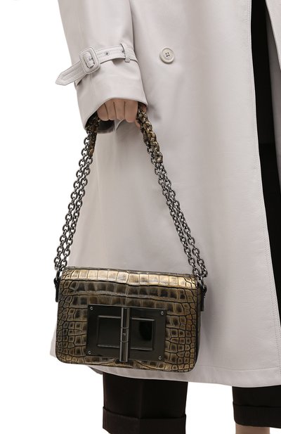 Сумка natalia из кожи аллигатора TOM FORD, арт. L0826R/A27, фото 2