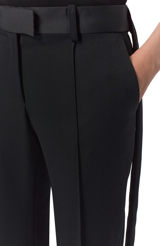 Шерстяные брюки The Attico 260WCP00285/WWW065AA Чёрный  260WCP00285/WWW065AA Фото 5