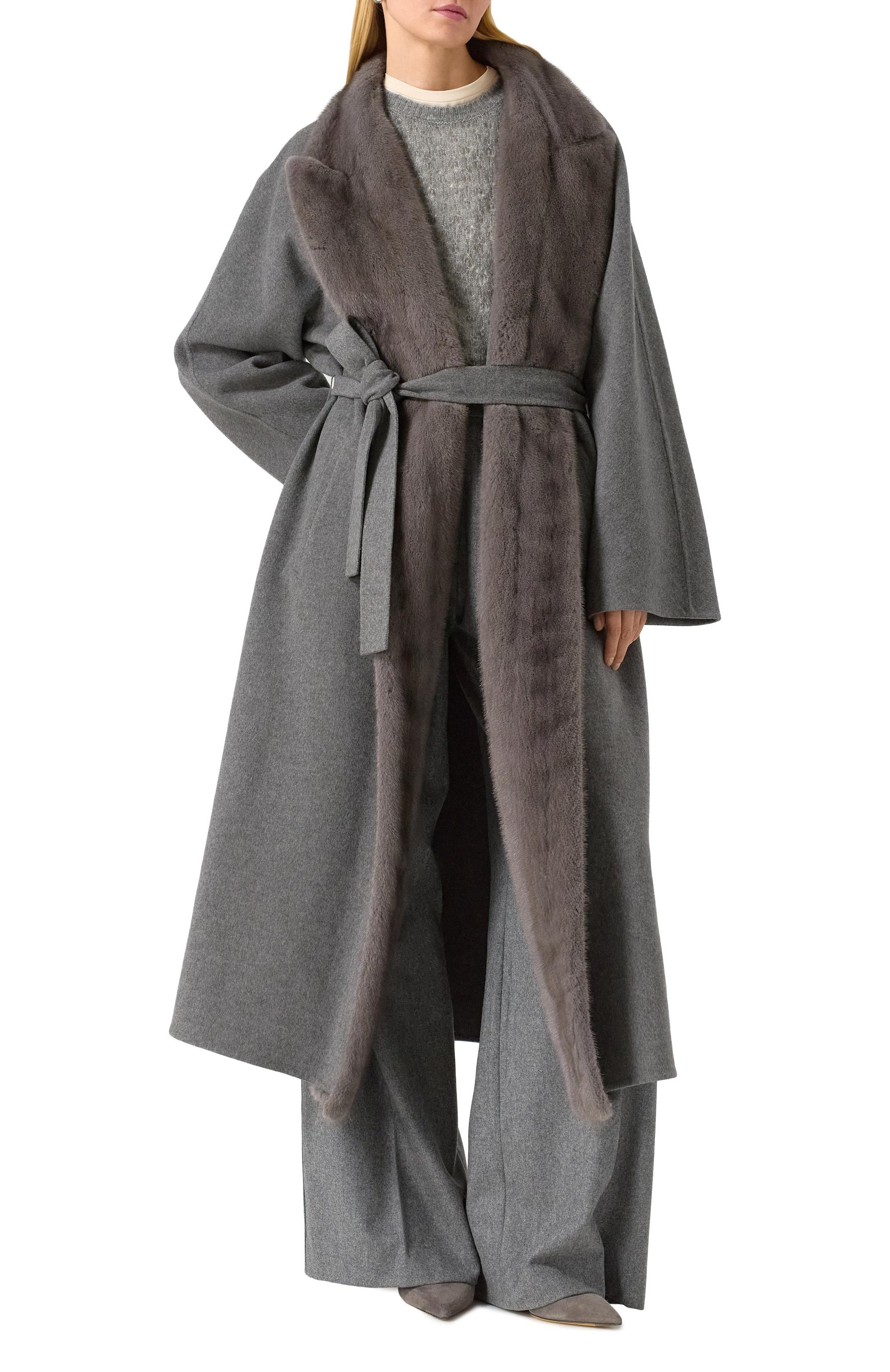 Пальто из шерсти и кашемира с отделкой из норки MVST, арт. FTBPL-Y326V, фото 2