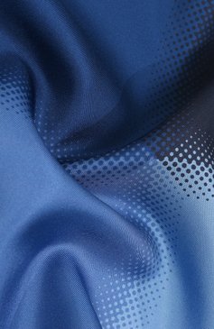 Мужской шелковый платок LANVIN синего цвета, арт. 2424/HANDKERCHIEF | Фото 2 (Материал: Текстиль, Шелк; Статус проверки: Проверено, Проверена категория; Материал сплава: Проставлено, Проверено; Нос: Не проставлено)