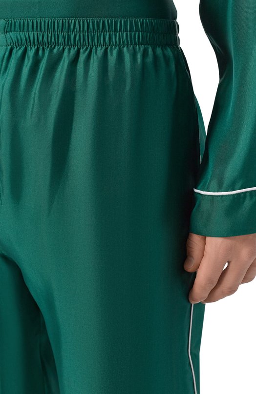 Шелковые брюки Kiton UNWT005K0761H Зелёный  UNWT005K0761H Фото 5