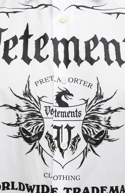 Хлопковая рубашка VETEMENTS, арт. UA52SH500W 1005/M, фото 5