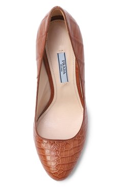 Туфли из кожи аллигатора PRADA, арт. 1I627D-X6G-F0BW5-110, фото 4