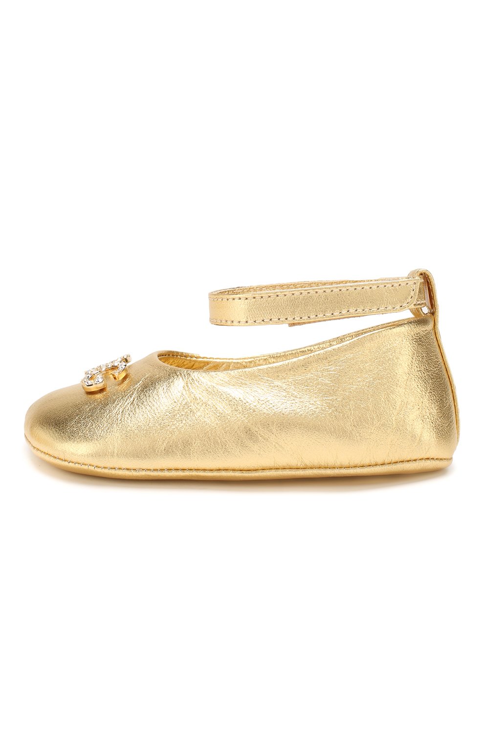 Кожаные пинетки DOLCE & GABBANA, арт. DK0065/A6C66, фото 2