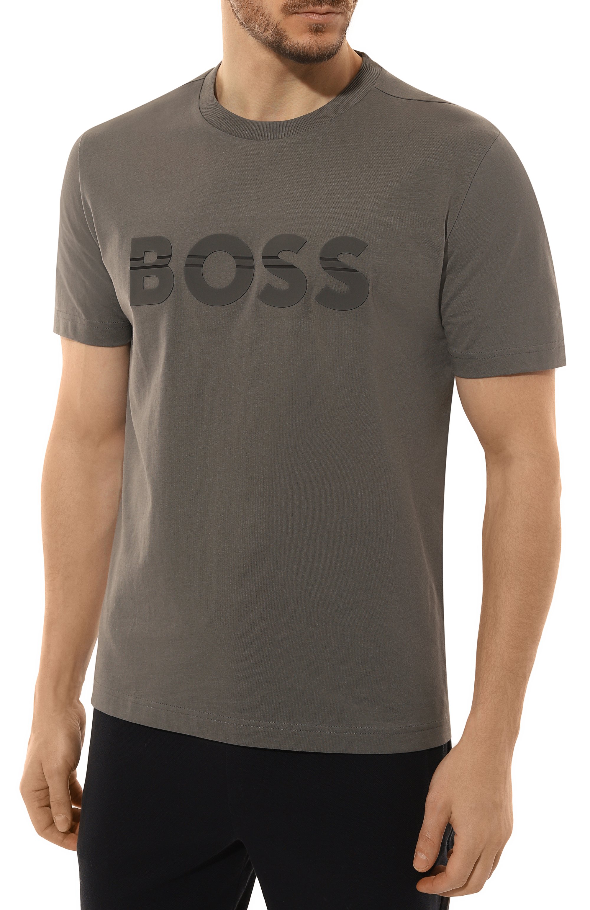 Хлопковая футболка BOSS GREEN, арт. 50525208, фото 3
