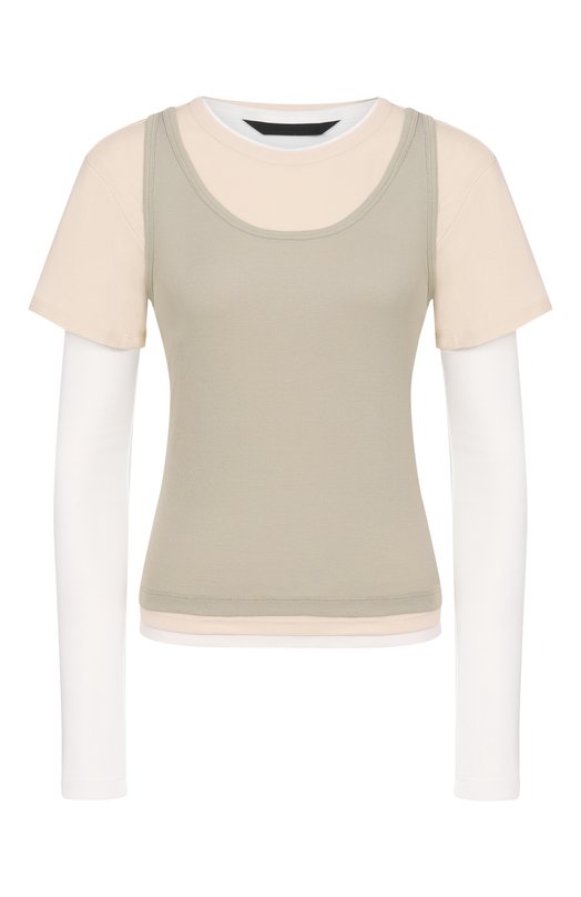 Хлопковый лонгслив Juun.J JW6141W00 Разноцветный JW6141W00