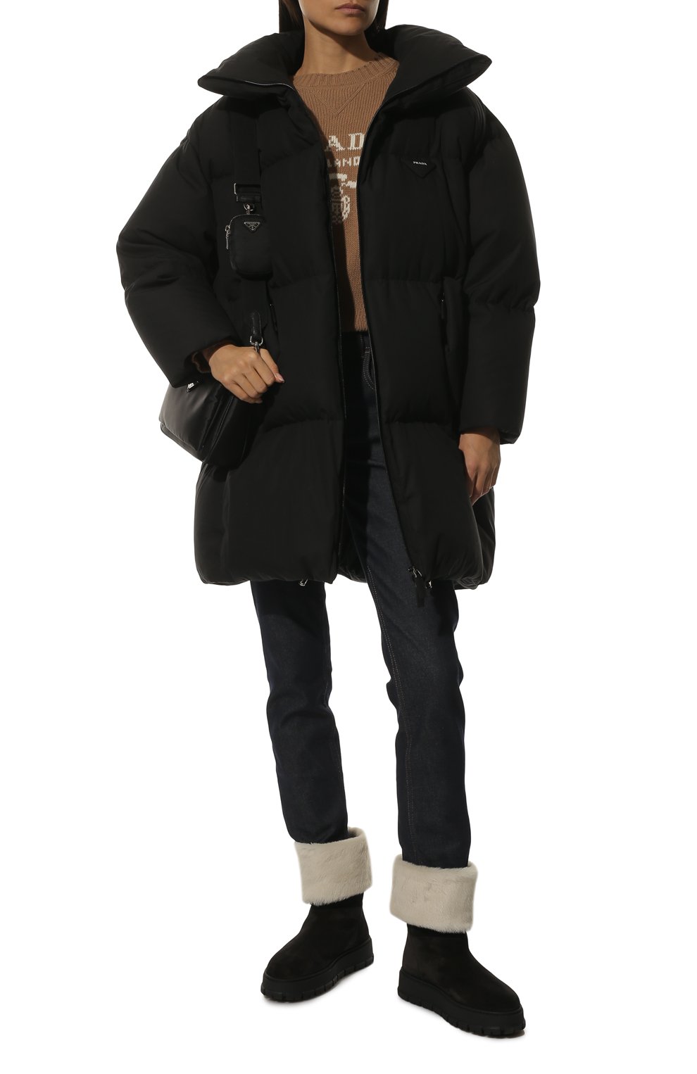 Замшевые сапоги PRADA, арт. 1T502M-JFT-F0889-ZF45, фото 2