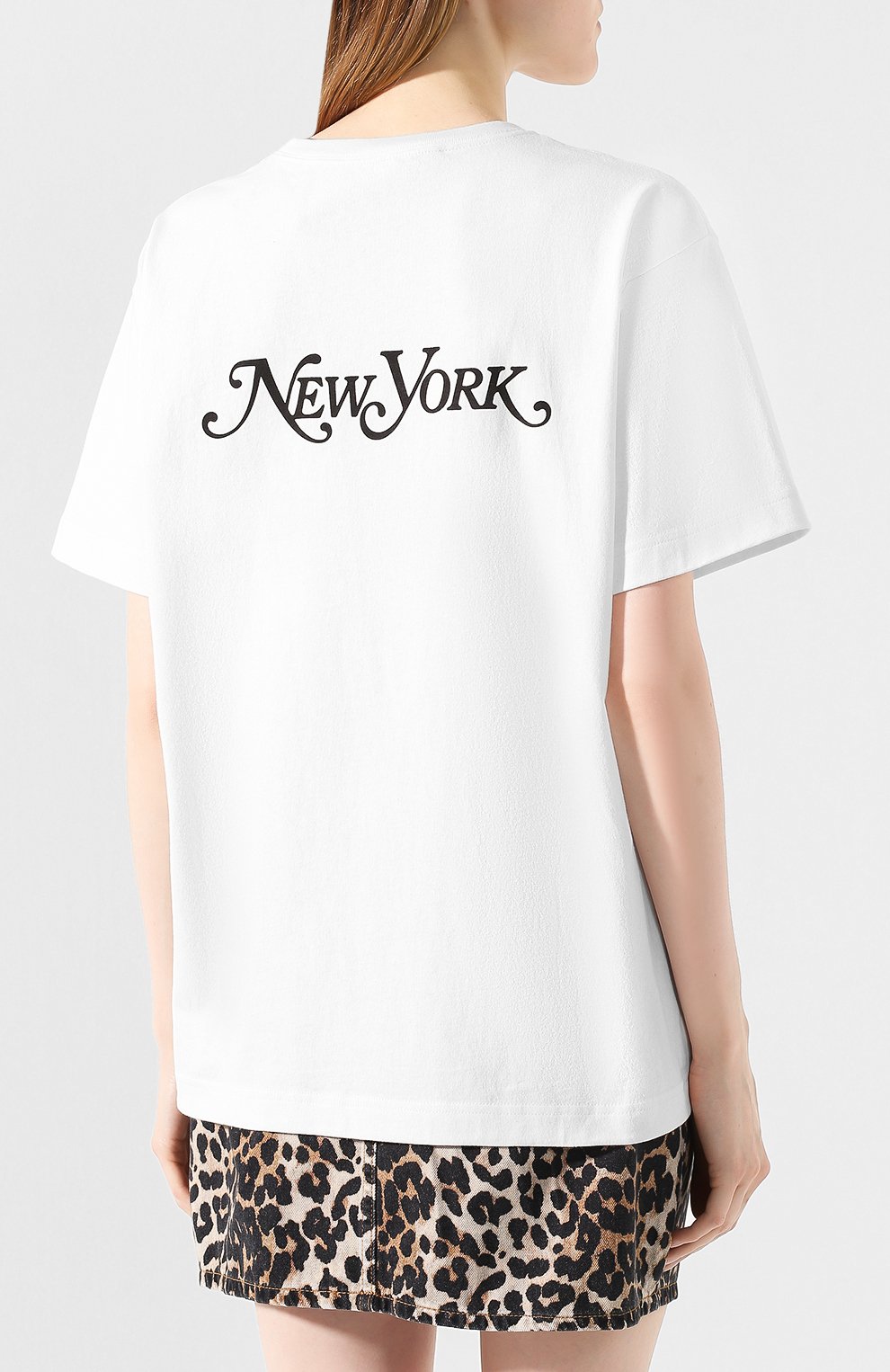 Хлопковая футболка MARC JACOBS (THE) белого цвета по цене 14250 руб., арт. M4007900, фото 4 Хлопковая футболка MARC JACOBS (THE), арт. M4007900, фото 4