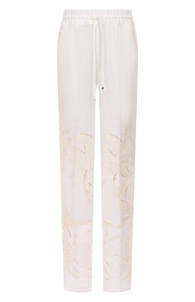 Женские льняные брюки KITON, арт. D48122K0999E02