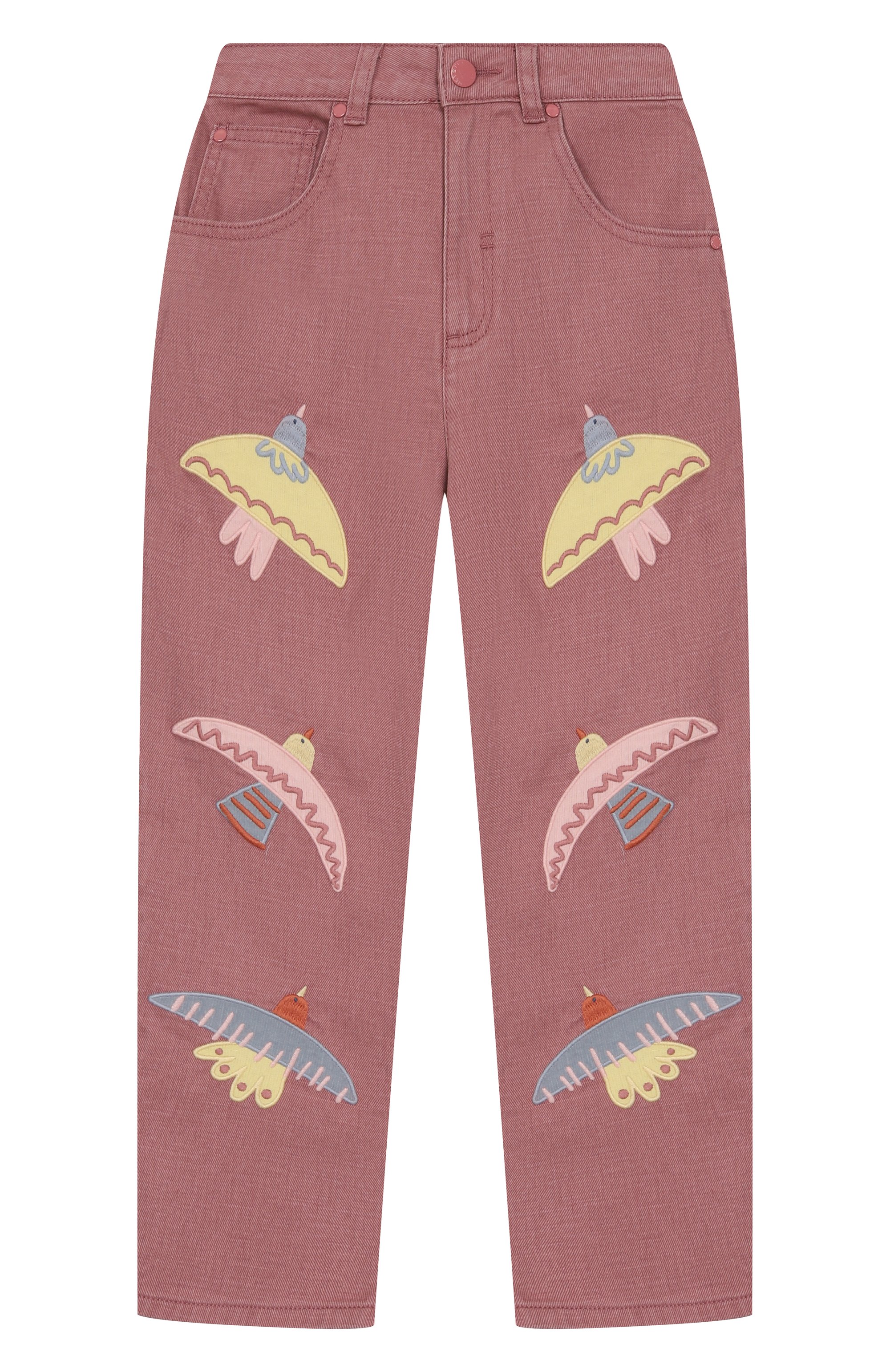 Джинсы STELLA MCCARTNEY темно-розового цвета по цене 23800 руб., арт. TX6B10, фото 1 Джинсы STELLA MCCARTNEY, арт. TX6B10, фото 1