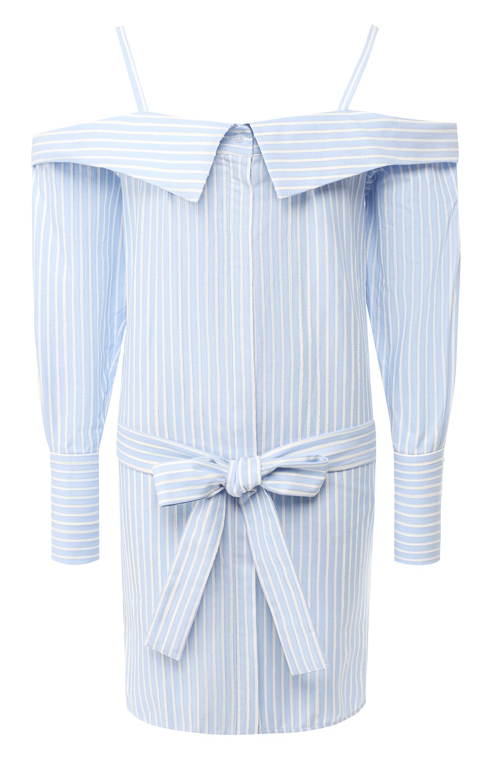 Хлопковое платье VICTORIA, VICTORIA BECKHAM, арт. DRVV 647 SS19 CHAMBRAY STRIPE, фото 1