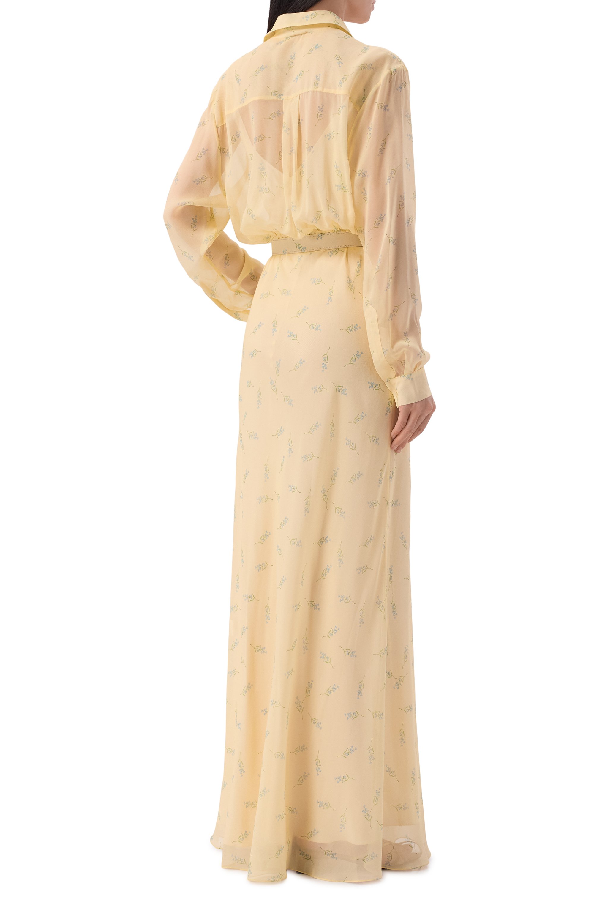 Шелковое платье OLOLOL, арт. OLDE120B/1009.TWIGS807, фото 3