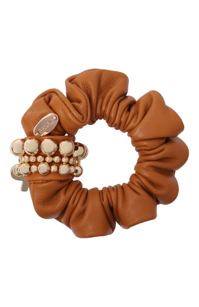 Кожаная резинка для волос PANFIL, арт. 6-SCR-LDG, фото 2