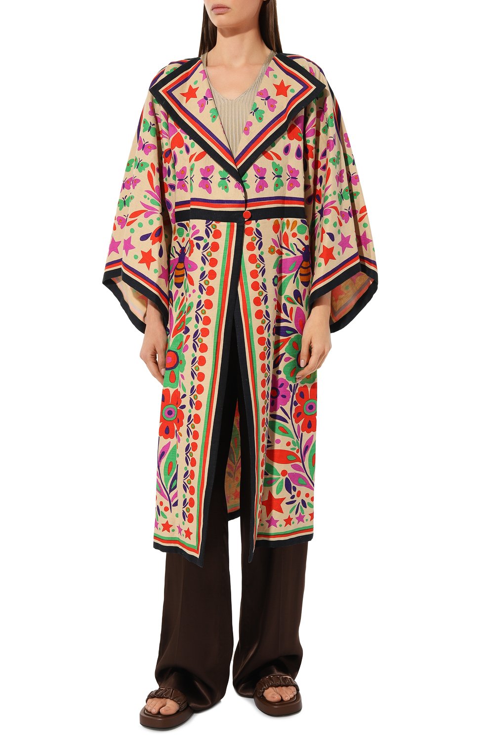 Пальто изо льна и хлопка GUCCI, арт. 577438 ZAB0F, фото 3