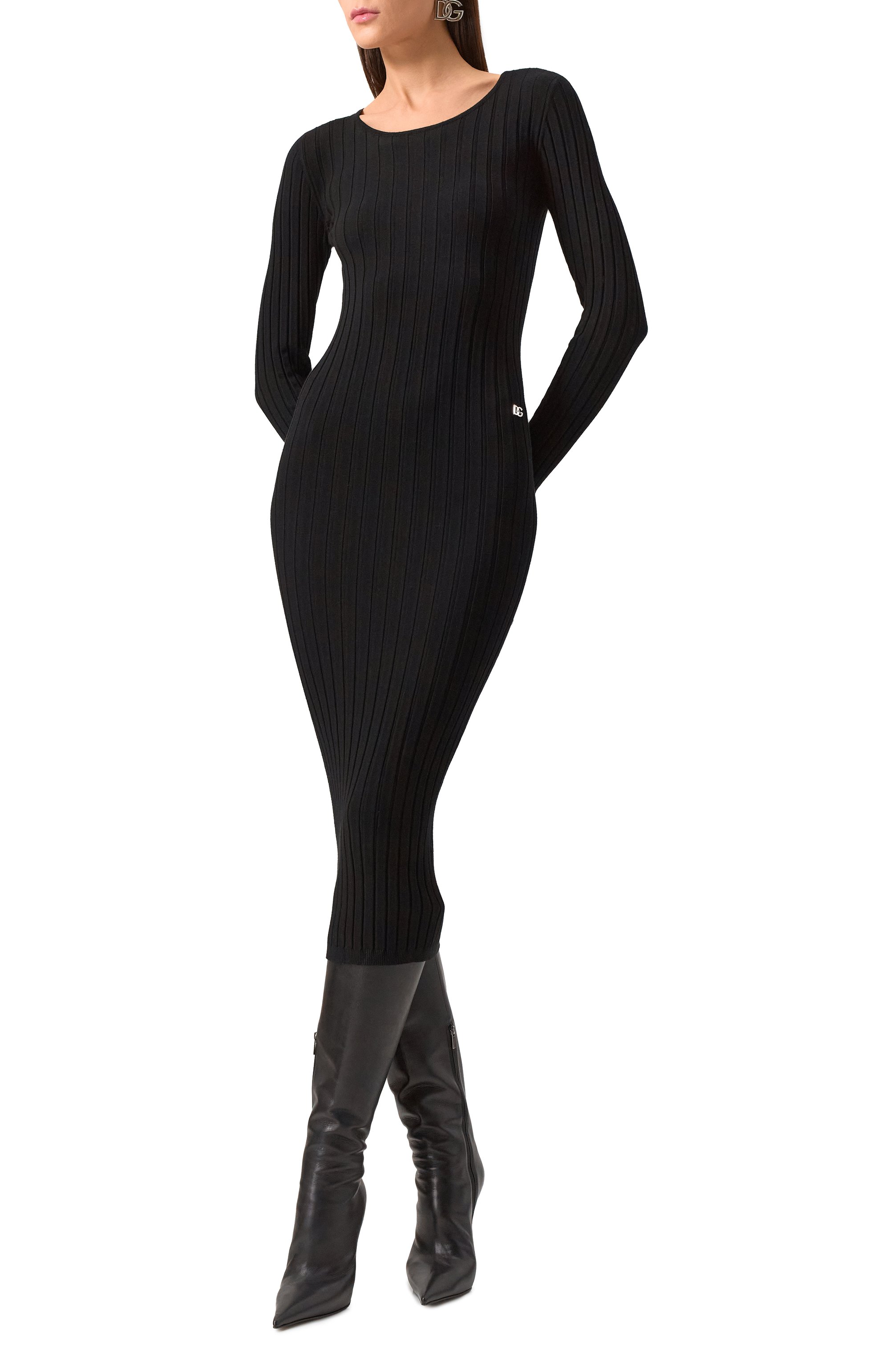 Платье из вискозы DOLCE & GABBANA, арт. FXS19T/JFMIB, фото 3