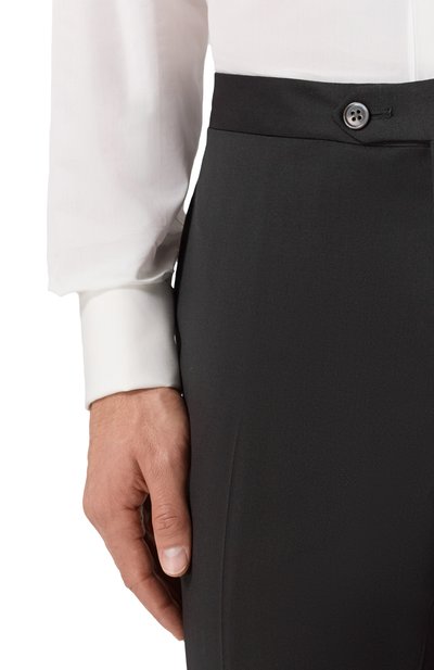Шерстяные брюки CORNELIANI черного цвета по цене 59950 руб., арт. 265T06-2698150, фото 5 Шерстяные брюки CORNELIANI, арт. 265T06-2698150, фото 5