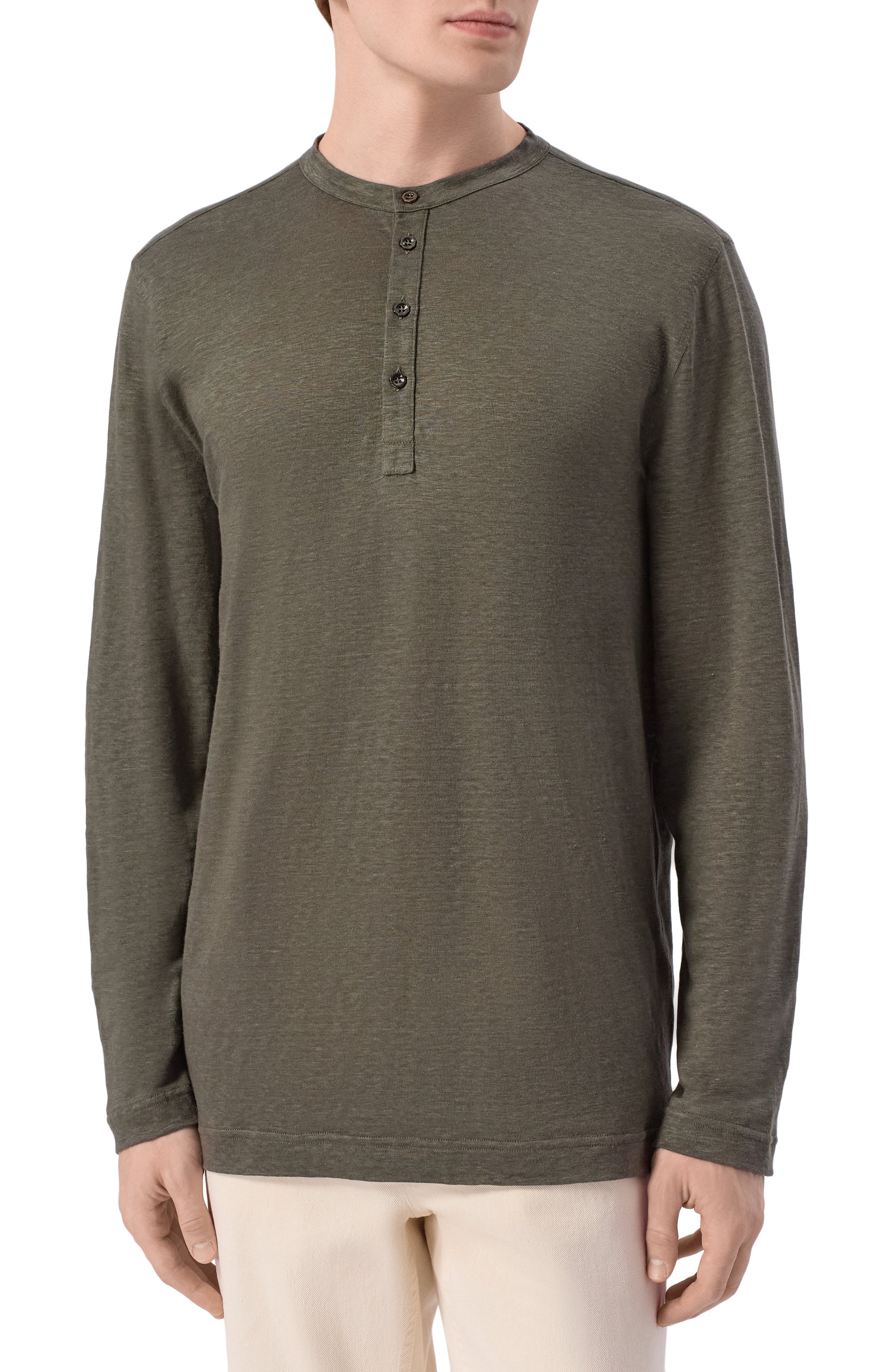 Льняной лонгслив-хенли STEFANO RICCI, арт. K919510S4B/T26205, фото 3