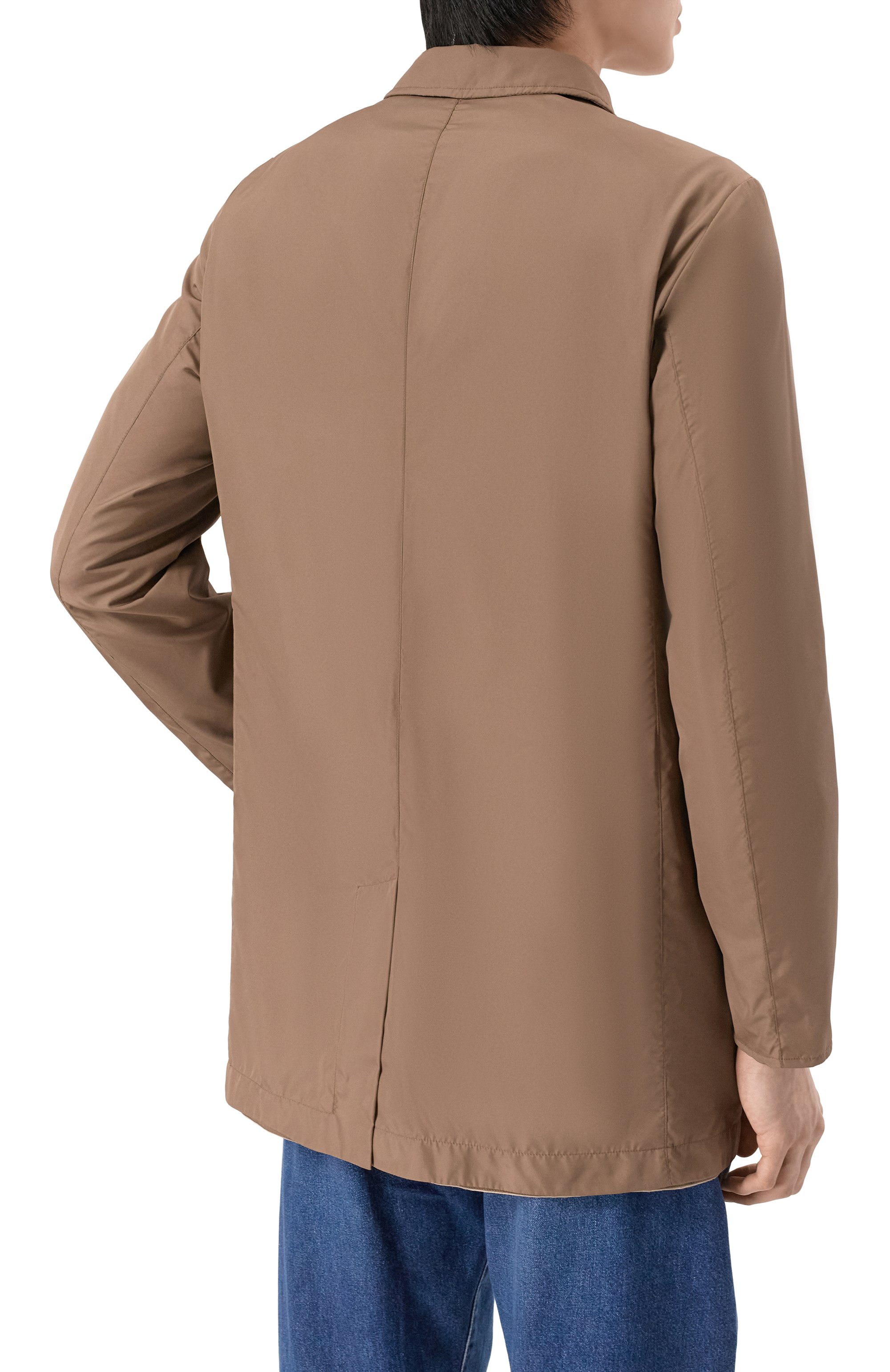 Двусторонний плащ ANDREA CAMPAGNA коричневого цвета по цене 131000 руб., арт. 841829/T0T1624, фото 4 Двусторонний плащ ANDREA CAMPAGNA, арт. 841829/T0T1624, фото 4