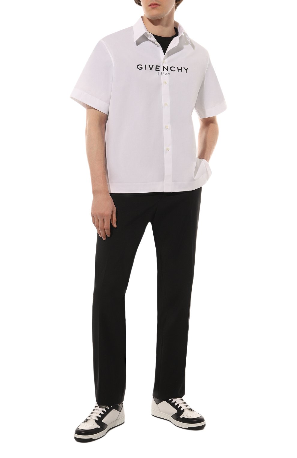 Хлопковая рубашка GIVENCHY, арт. BM60UB1YB8, фото 2