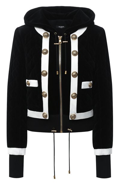 Женский хлопковый кардиган BALMAIN, арт. UF19395/J076