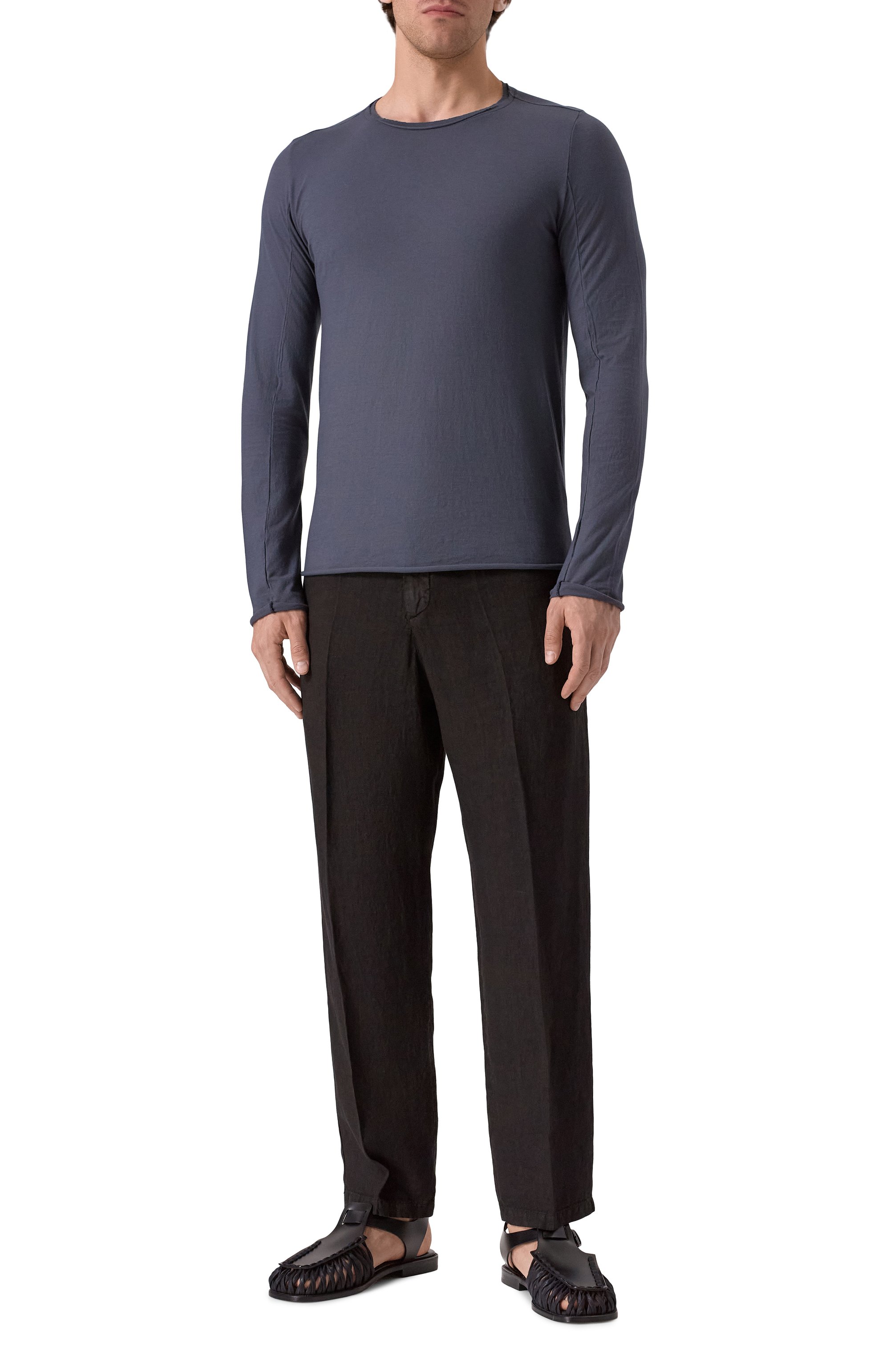 Хлопковый лонгслив HANNES ROETHER, арт. FA36LC0N.215.213/, фото 2