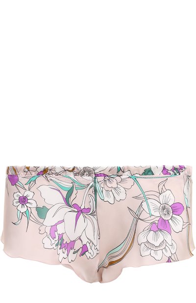 Шелковые мини-шорты с принтом CARINE GILSON, арт. SD0768-A C18, фото 1