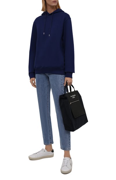 Хлопковое худи DRIES VAN NOTEN синего цвета по цене 37400 руб., арт. 212-011108-3608, фото 2 Хлопковое худи DRIES VAN NOTEN, арт. 212-011108-3608, фото 2