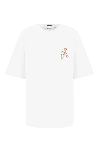 Женская хлопковая футболка MSGM, арт. 2943MDM79 207648