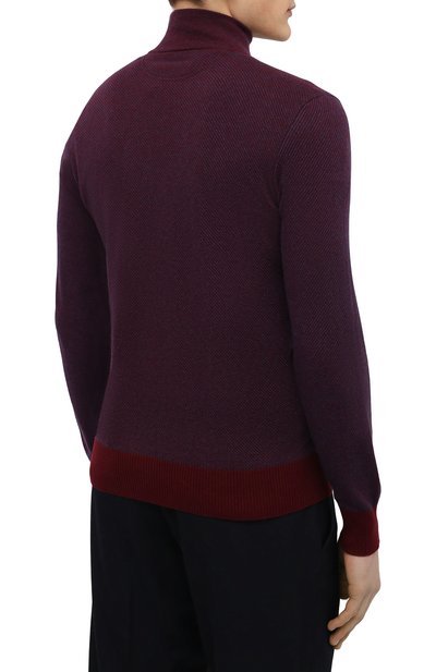 Кашемировый джемпер LORO PIANA бордового цвета по цене 89450 руб., арт. FAG4525, фото 4 Кашемировый джемпер LORO PIANA, арт. FAG4525, фото 4